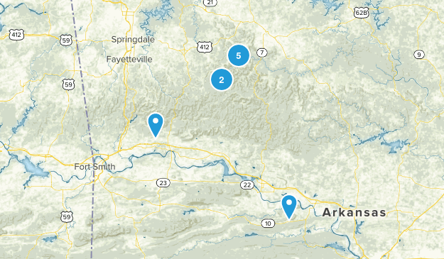 Ozark Spring Break Map
