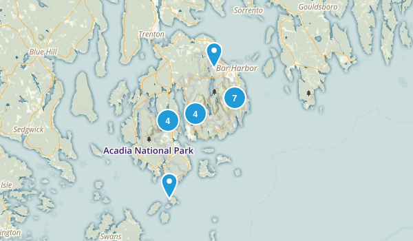 Acadia National Park Map