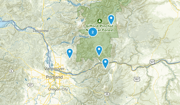 Southern Washington Map