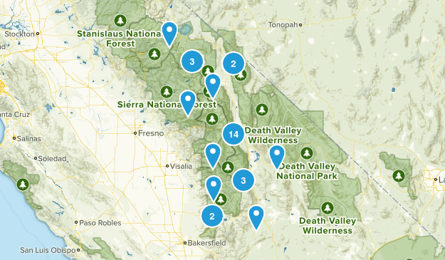 SIERRA NEVADA Map