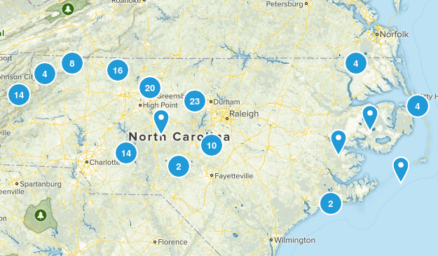 Trails HIked Map