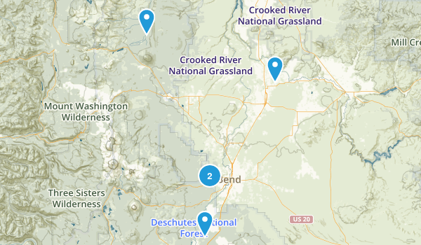 Bend Hiking Map