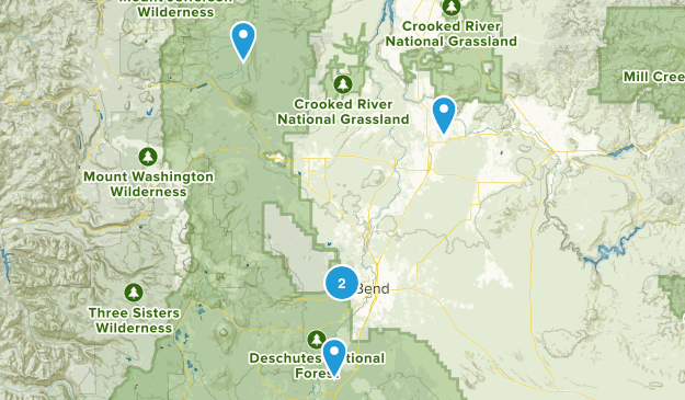 Bend Hiking Map