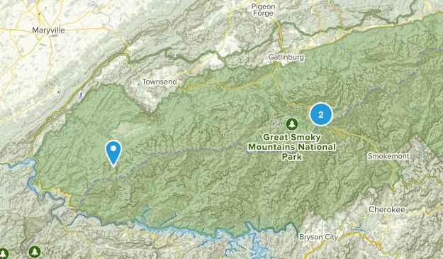 Great Smokies 4/2017 Map