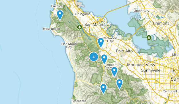 5 mile nearby hikes Map
