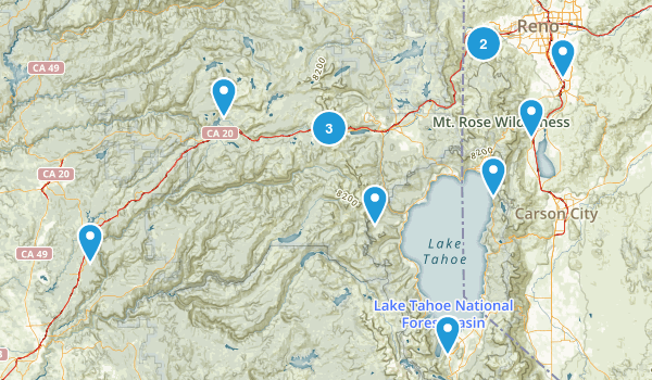Hikes to go on Map