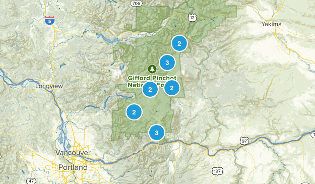 mt adams Map