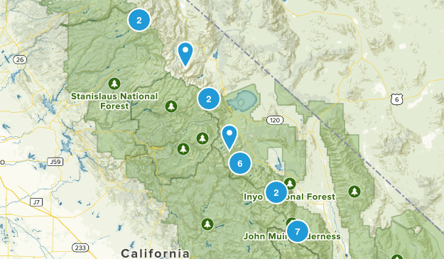 mammoth lake Map