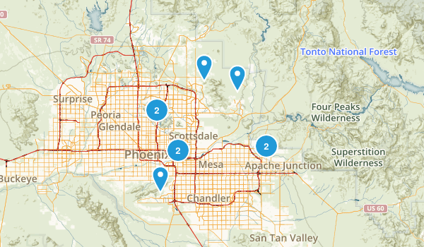 Phoenix area Map