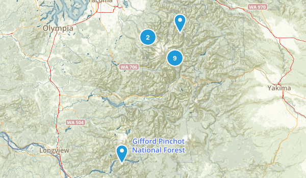 mt rainier Map