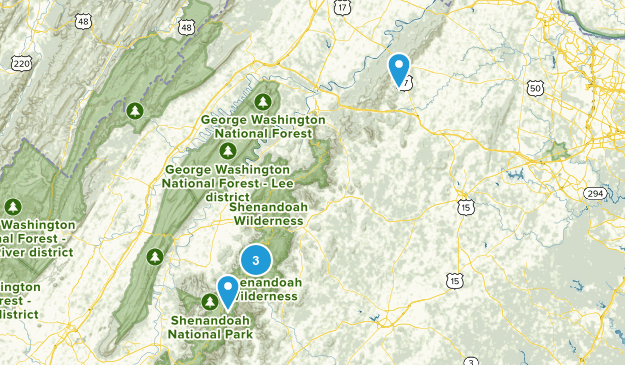 Shenandoah National Park Map