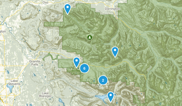 near granite falls Map