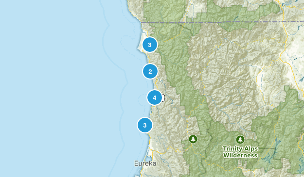 Redwoods hikes Map