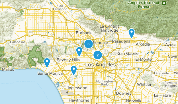 LA Trails I've Done Map