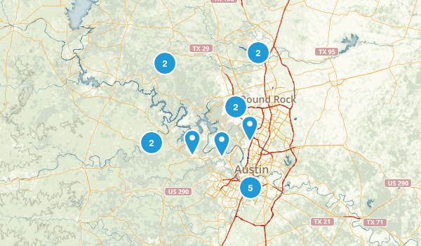Austin area trails Map
