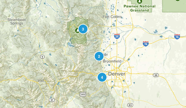 Denver Hike Map