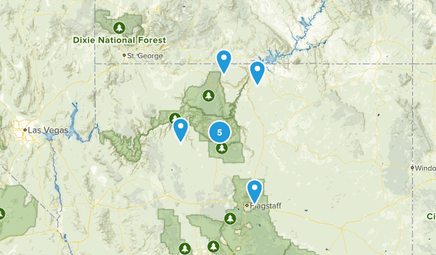 Grand Canyon Trips Map