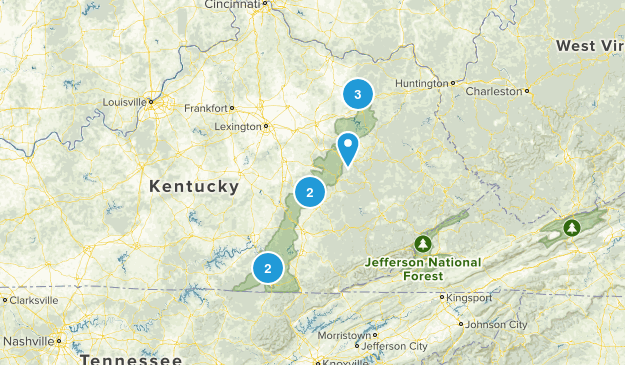 sheltowee trace trail Map