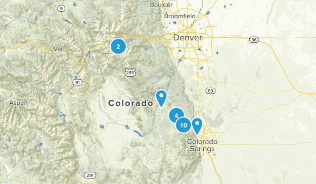 Woodland Park, CO Map