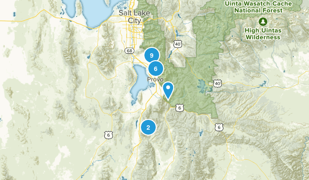 Adult Hikes Map