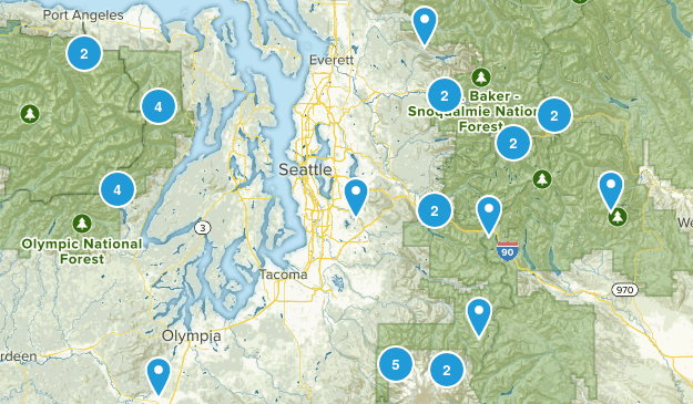 Hiking list Map