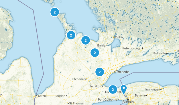 Bruce Trail Sections Map