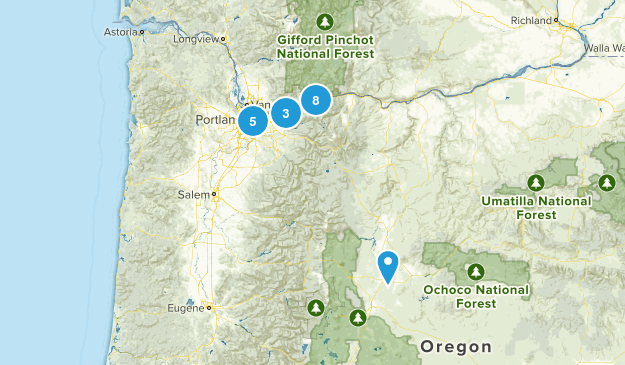 day hiking only Map
