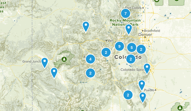backpacking and camping Map