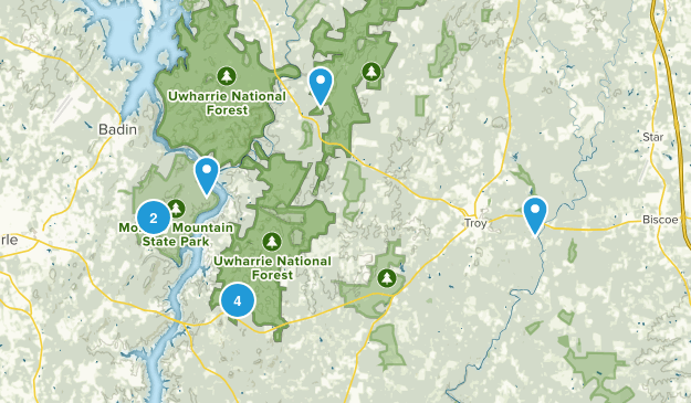 Uwharrie National Forest Map