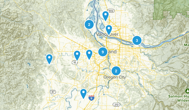 near portland hikes Map
