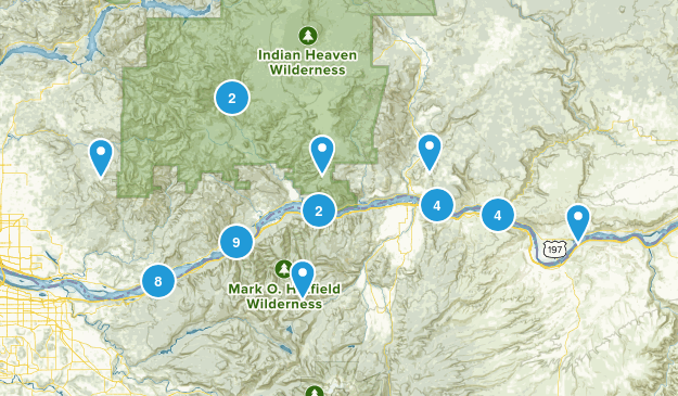 gorge hikes Map