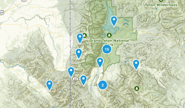 Grand Teton National Park, WY Map