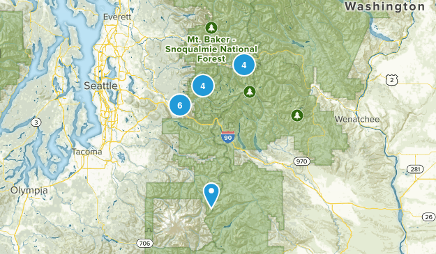 Mt. Baker National Forest, WA Map