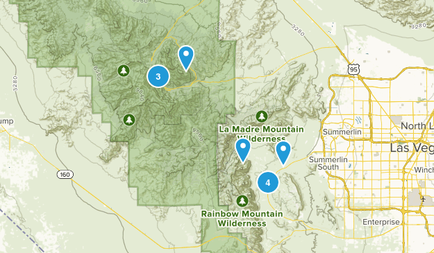 Red Rock Canyon National Conservation, NV Map