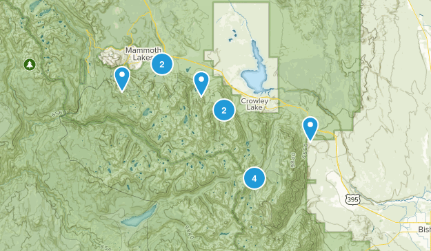 Inyo National Forest, CA Map