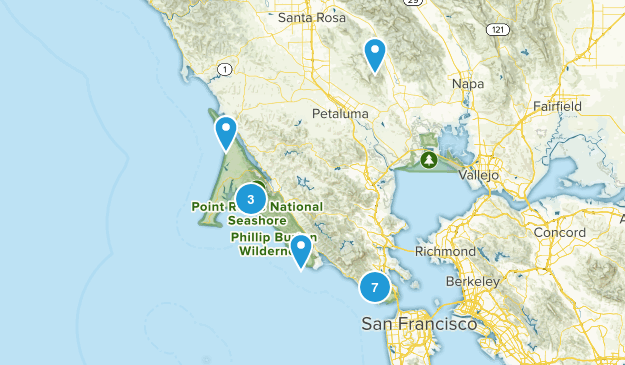 Point Reyes National Seashore, CA Map