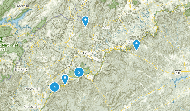Boone Trips Map