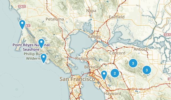 Bay Area trails Map