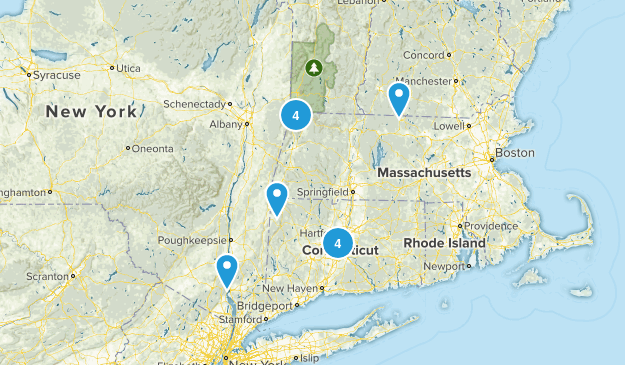 CT hikes Map