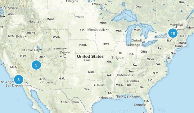 hikes of the past Map