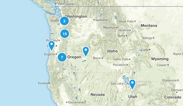 Hikes I want to do Map