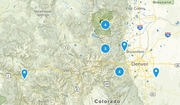 Colorado in spring Map