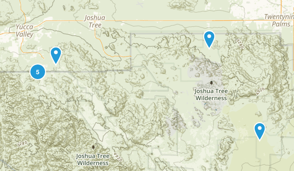 Joshua Tree and surrounding area Map