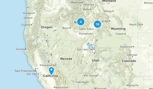 Bucket list Hikes Map