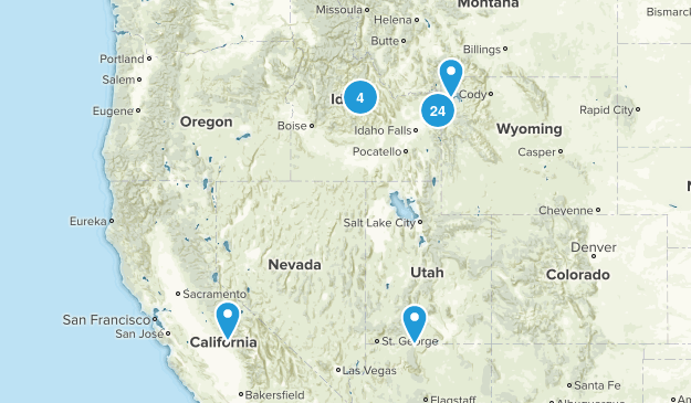 Bucket list Hikes Map