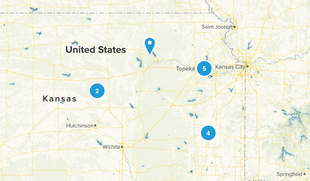 Kansas Mountain Bike Trails Map