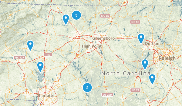 nc hikes Map