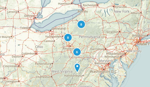Pennsylvania Hiking Trails Map
