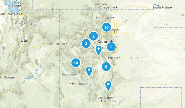 Colorado Hikes Map