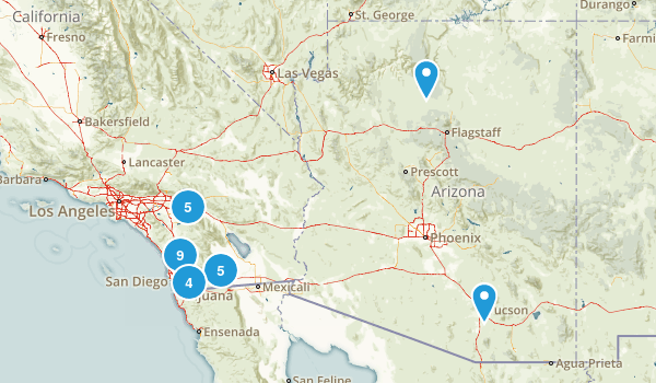 hikes I want to do Map